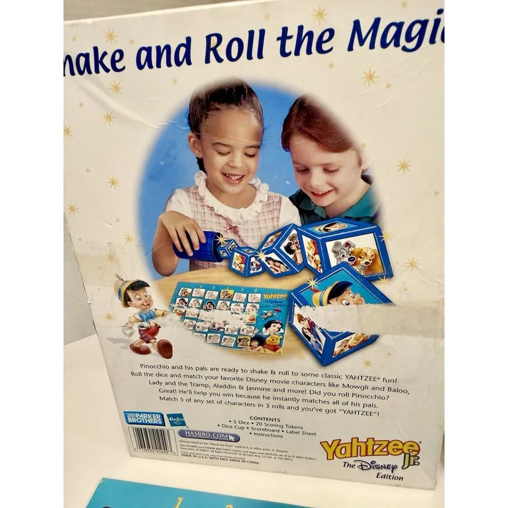 Yahtzee Jr Disney Edition Parker Brothers Kids Board Game